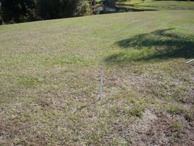 Temporary center pole for measuring