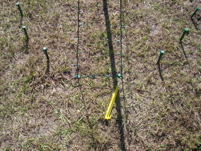 ...And this is was the second stake.  Now just be sure to go the same direction each time.