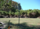 Normally the pole stands straight.  This year however I had high winds while assembling.