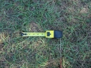 The case is 3 3/4 inches + 5 /34 inches = 9 1/2 inches -> the spacing between stakes
